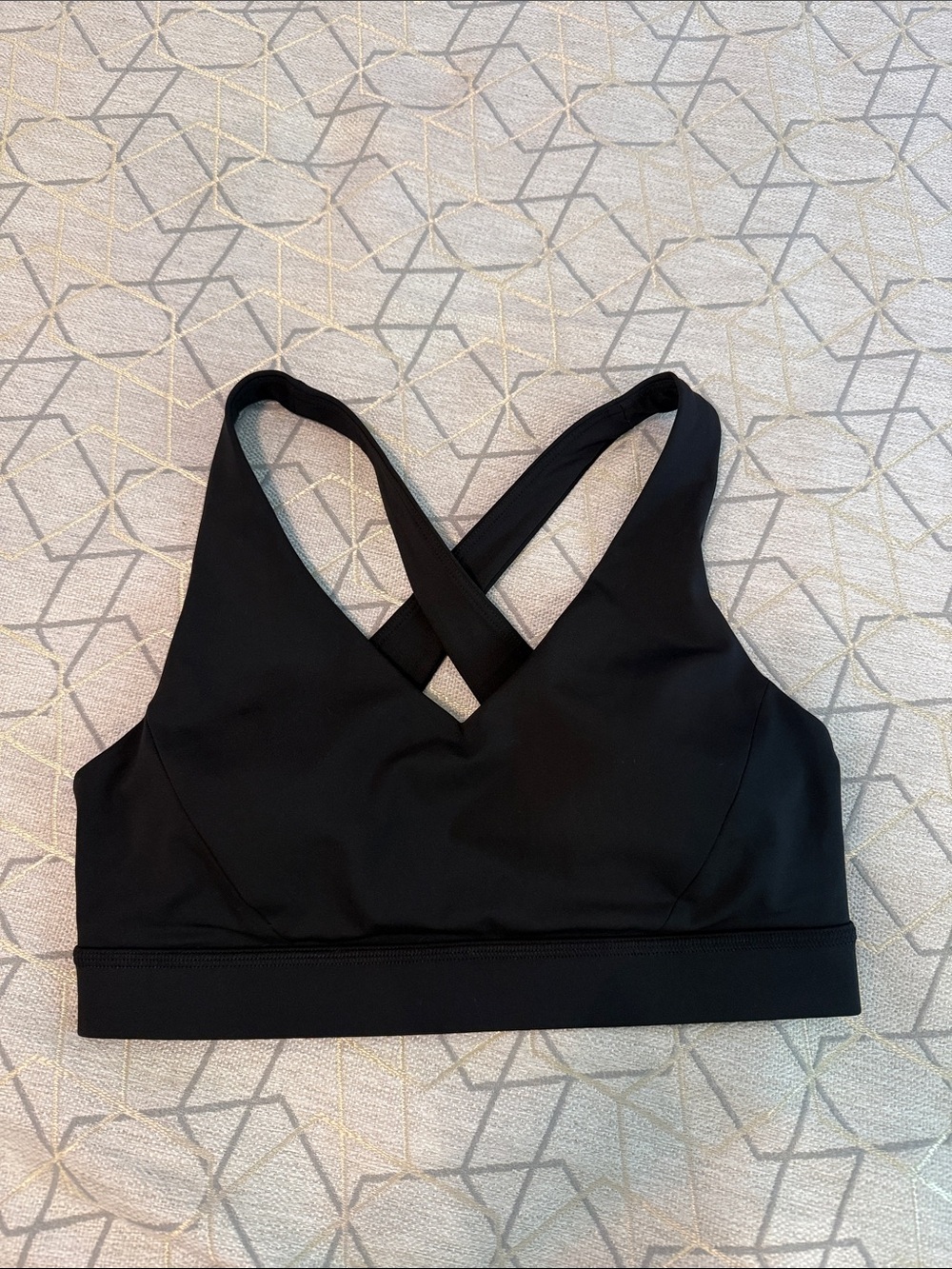 lululemon athletica Black Crisscross Strappy Sports Bra size 6